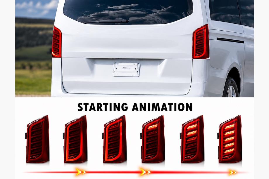 Mercedes Vito/V-class W447 2014– Zadní světla Dragon (pro Vito, 2 ks) Fotografie 1