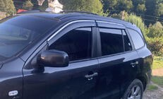 Hyundai Santa Fe 2 2006–2012 Okenní ofuky s chromovanou lištou (4 ks, Niken) fotografie 1