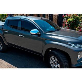 Okenní ofuky s chromovanou lištou (4 ks, Niken) Mitsubishi L200 2015–2024 fotografie 1