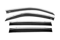 Toyota Land Cruiser 200 2007–2021 Okenní ofuky s chromovanou lištou (4 ks, Niken) fotografie 4