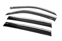 Toyota Land Cruiser 200 2007–2021 Okenní ofuky s chromovanou lištou (4 ks, Niken) fotografie 5