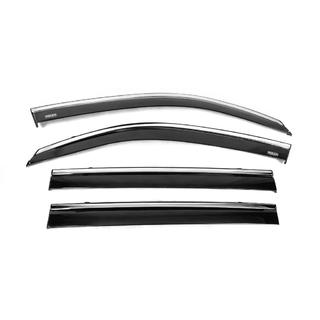 Okenní ofuky s chromovanou lištou (4 ks, Niken) Toyota Land Cruiser 200 2007–2021 fotografie 4