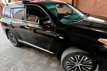 Toyota Highlander 2008–2013 Okenní ofuky s chromovanou lištou (4 ks, Niken) fotografie 2