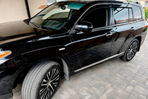 Toyota Highlander 2008–2013 Okenní ofuky s chromovanou lištou (4 ks, Niken) fotografie 1