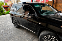 Toyota Highlander 2008–2013 Okenní ofuky s chromovanou lištou (4 ks, Niken) fotografie 6
