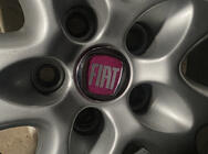 Fiat Středové krytky na disky V2 49/42,5 mm červené (4 ks, 0735448759) fotografie 2