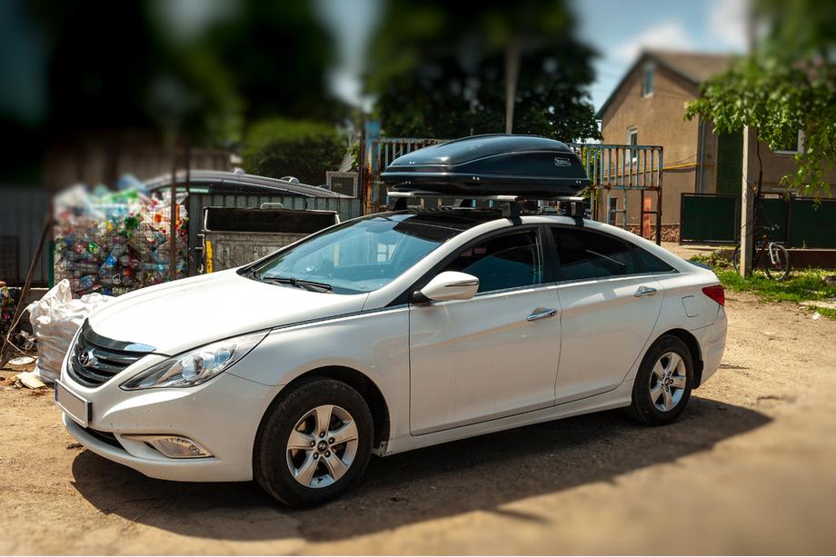 Hyundai Sonata YF 2010–2014 Střešní příčníky pro hladkou střechu (2 ks, Asaf V4) Fotografie 8