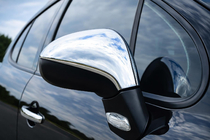Peugeot 308 2007–2013 Chromové kryty zpětných zrcátek (2 ks, nerez) Carmos - turecká ocel fotografie 1