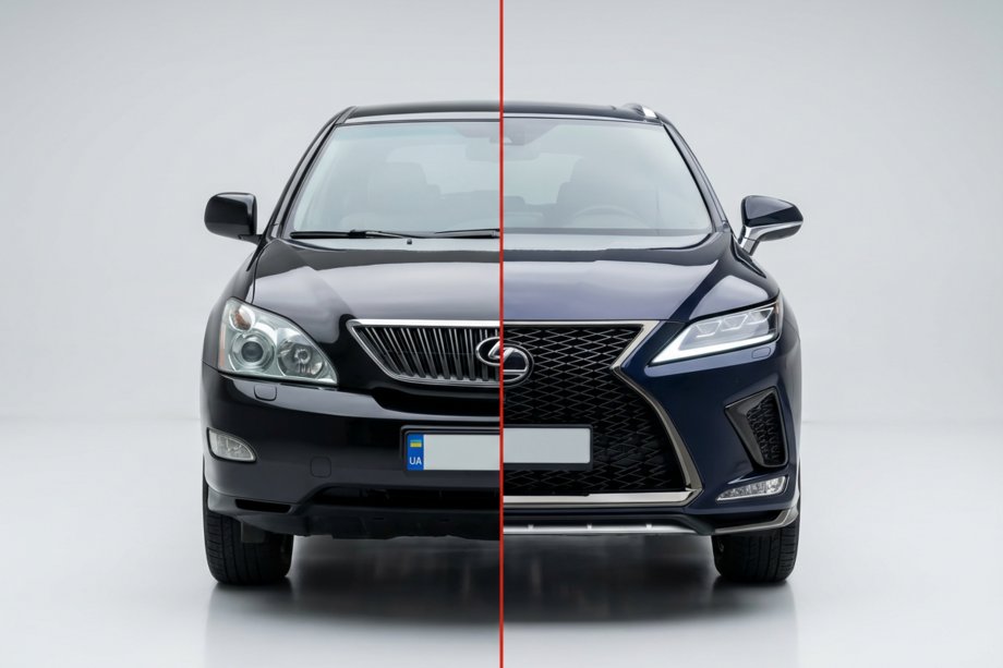 Lexus RX 2003–2009 Facelift sada pro rok 2021 (nárazník, přední světlomety, zadní světla) Image