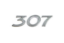 Peugeot 307 2001–2008 Nápis 307 (105 mm x 30 mm) fotografie 1