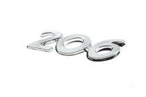 Peugeot 206 1998–2024 Nápis 206 (90 mm x 25 mm) fotografie 2