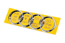 Audi Emblém (175 mm × 60 mm) fotografie 2