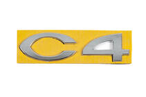 Citroen C-4 2004–2010 Nápis C4 8665.Y4 (108 mm x 30 mm) fotografie 1