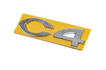 Citroen C-4 2004–2010 Nápis C4 8665.Y4 (108 mm x 30 mm) fotografie 2