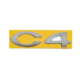 Nápis C4 8665.Y4 (108 mm x 30 mm) Citroen C-4 2004–2010 fotografie 1