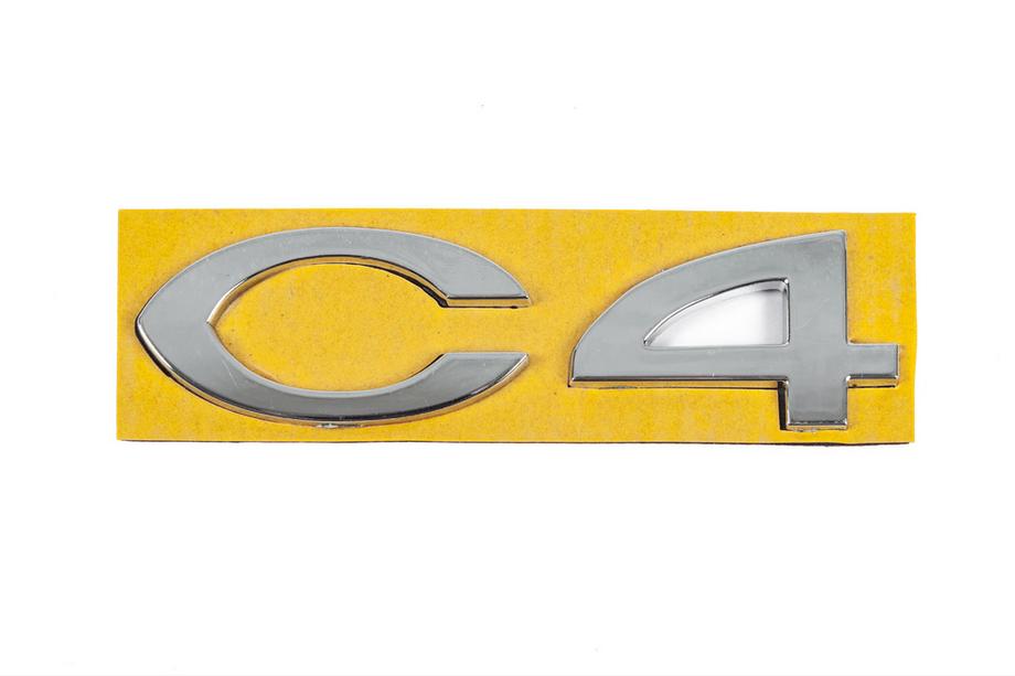 Citroen C-4 2004–2010 Nápis C4 8665.Y4 (108 mm x 30 mm) Image