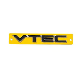 Nápis VTEC černý s chromem (110 mm x 15 mm) fotografie 1