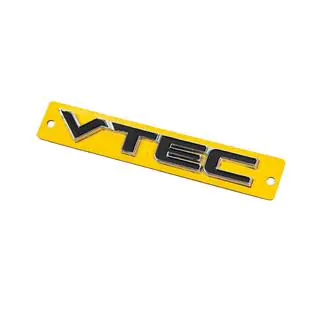 Nápis VTEC černý s chromem (110 mm x 15 mm) fotografie 2