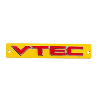 Nápis VTEC červený s chromem (110×15 mm) fotografie 1