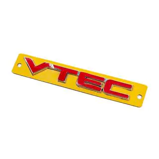 Nápis VTEC červený s chromem (110×15 mm) fotografie 2
