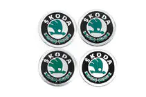 Skoda Samolepky na středové krytky kol 60 mm 8932 (4 ks) fotografie 1