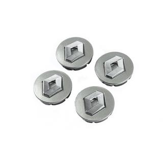 Středové krytky disků šedé 5884 (56 mm na 52 mm, 4 ks)