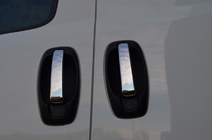 Peugeot Bipper 2008–2017 Chromové kryty klik dveří (4 ks, nerez) OmsaLine – italská nerezová ocel fotografie 3