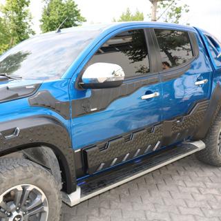 Horní lišty dveří 2019+ (6 ks, ABS) Mitsubishi L200 2015–2024 fotografie 2