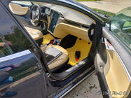 Tesla Model S 2012– EVA autokoberce do interiéru (2012-2021, béžové) fotografie 3