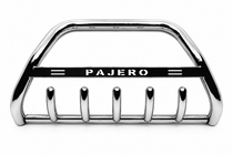 Mitsubishi Pajero Wagon III 1999–2006 Přední ochranný rám (bullbar) WT004 (nerez) fotografie 1
