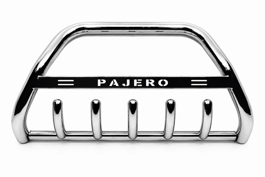 Mitsubishi Pajero Wagon III 1999–2006 Přední ochranný rám (bullbar) WT004 (nerez) Image
