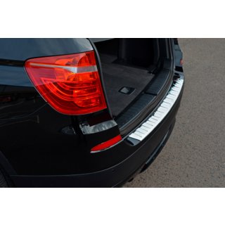 Nerezová lišta na zadní nárazník OmsaLine (lesk, nerez) BMW X3 F25 2011–2018 fotografie 1