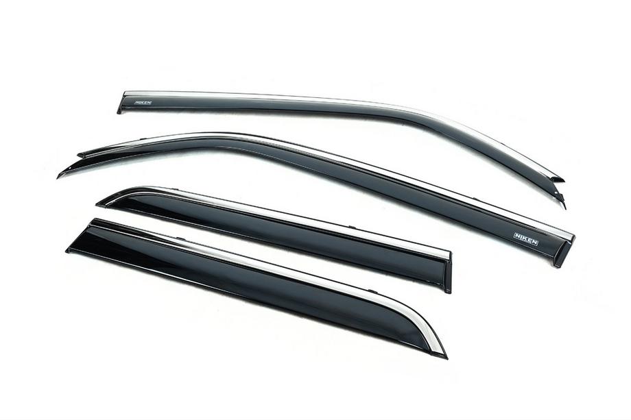 Toyota 4Runner 2009–2024 Okenní ofuky s chromovanou lištou (4 ks, Niken) Image