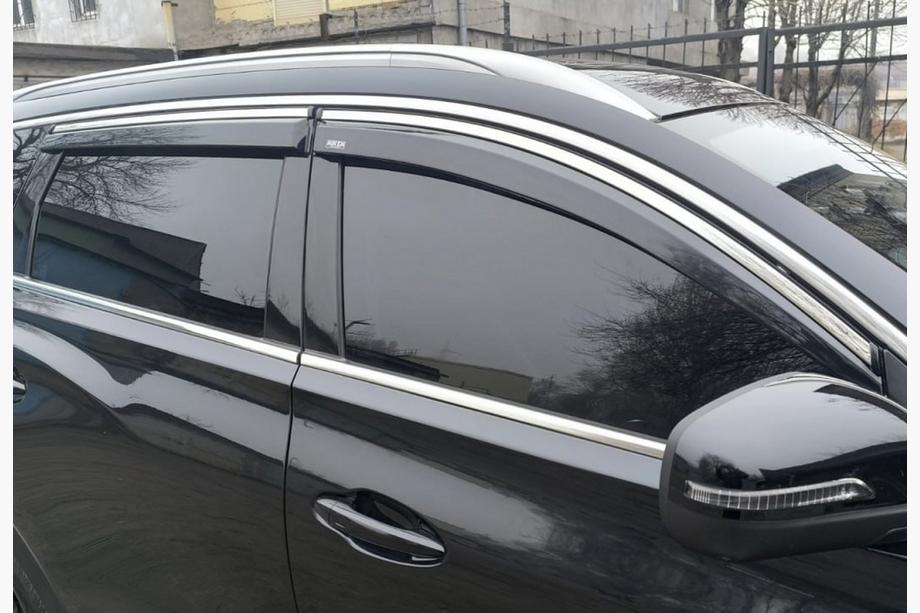 Chery Tiggo 7 2020– Okenní ofuky s chromovanou lištou (4 ks, Niken) Image