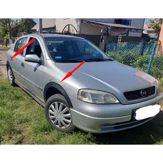 Nástavce lemů blatníků (sada 4 ks, černé metalické) Opel Astra G Classic 1998–2012