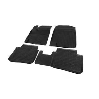 Gumové koberce do auta s okrajem (4 ks, Polytep) Hyundai Accent 2011–2017 fotografie 2