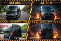 Mercedes Sprinter W906 2006–2018 Facelift sada pro W907 fotografie 1