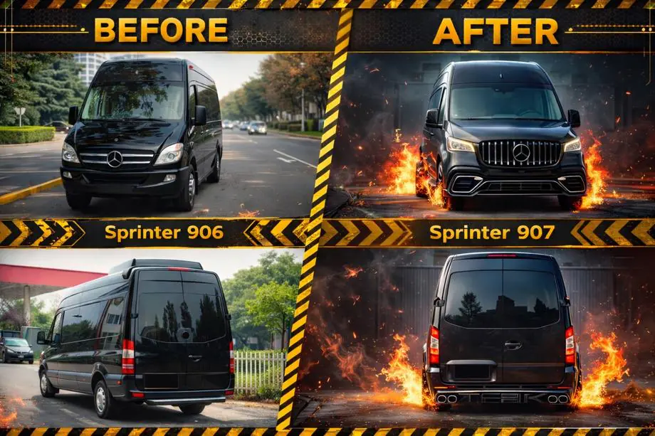 Mercedes Sprinter W906 2006–2018 Facelift sada pro W907 Image