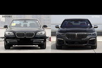 BMW řady 7 F01/F02 2008–2015 Restylingový kit pro G12 M760 (s výměnou víka kufru a zadních blatníků) fotografie 133