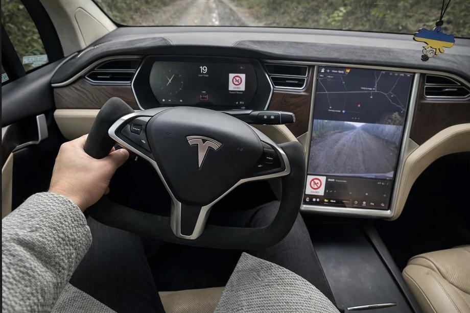 Tesla Model X 2015– Volant typu yoke (Alcantara, vyhřívaný) Image