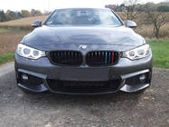 BMW řada 4 F32/F33/F36 2012–2020 Kryty na mřížku chladiče pro F36 (3 ks) fotografie 1