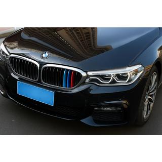 Lišty na masku chladiče (2017-2020, 3 ks) BMW řada 5 G30/G31 2017–2023 fotografie 4