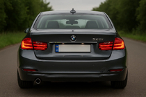 BMW řada 3 F30/F31 2012–2019 Lišta nad SPZ (nerez) fotografie 1