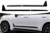 Lexus LX 500d/600 2022– Černé dveřní lišty F-Sport, bílo-černé (4 ks, ABS) fotografie 1