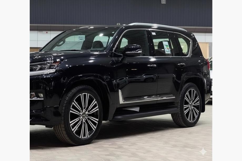 Lexus LX 500d/600 2022– Černé dveřní lišty F-Sport, bílo-černé (4 ks, ABS) Fotografie 4