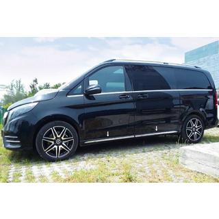 Nerezové lišty na prahy (4 ks) Mercedes Vito/V-class W447 2014– fotografie 1