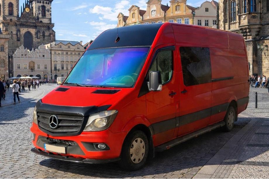 Mercedes Sprinter W906 2006–2018 Přední lip spoiler 2013-2018 (ABS) Fotografie 3