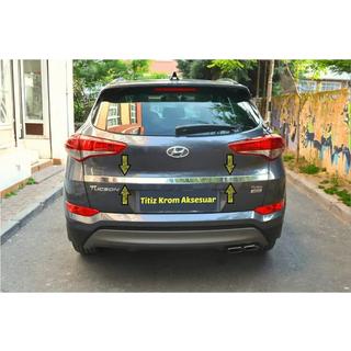Výprodej: Chromová lišta nad SPZ (2015—2018, horní, široká, nerez) Hyundai Tucson TL 2016–2021 fotografie 2