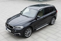 BMW X5 F15 2013–2018 Boční prahy Shining V1 (2 ks, hliník) fotografie 1
