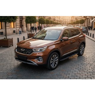 Boční nášlapy Tayga Black (2 ks, hliník) Chery Tiggo 7 2020– fotografie 1